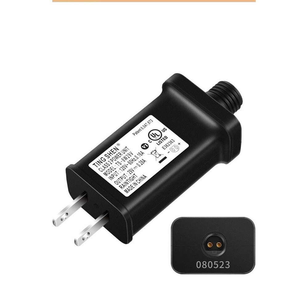 29V LED Power Supply, Christmas Tree Plug Adapter, IP44 Waterproof Class 2...